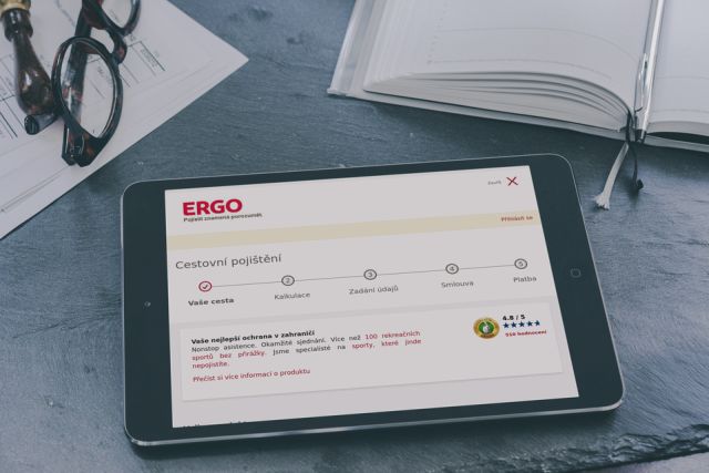 U pojišťovny ERGO si sjednáte pojištění online na „pár kliků“.